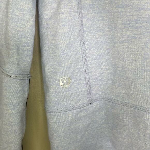 Lululemon Heathered Lavender Dusk/ Black In Stride Full-Zip Jacket Size 6 - Picture 8 of 9